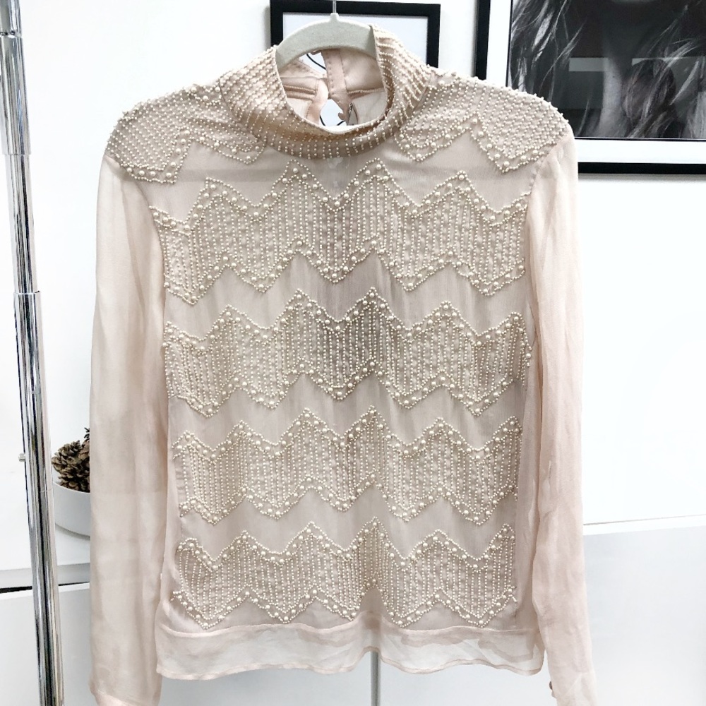 CUSTOMMADE Beaded Blouse